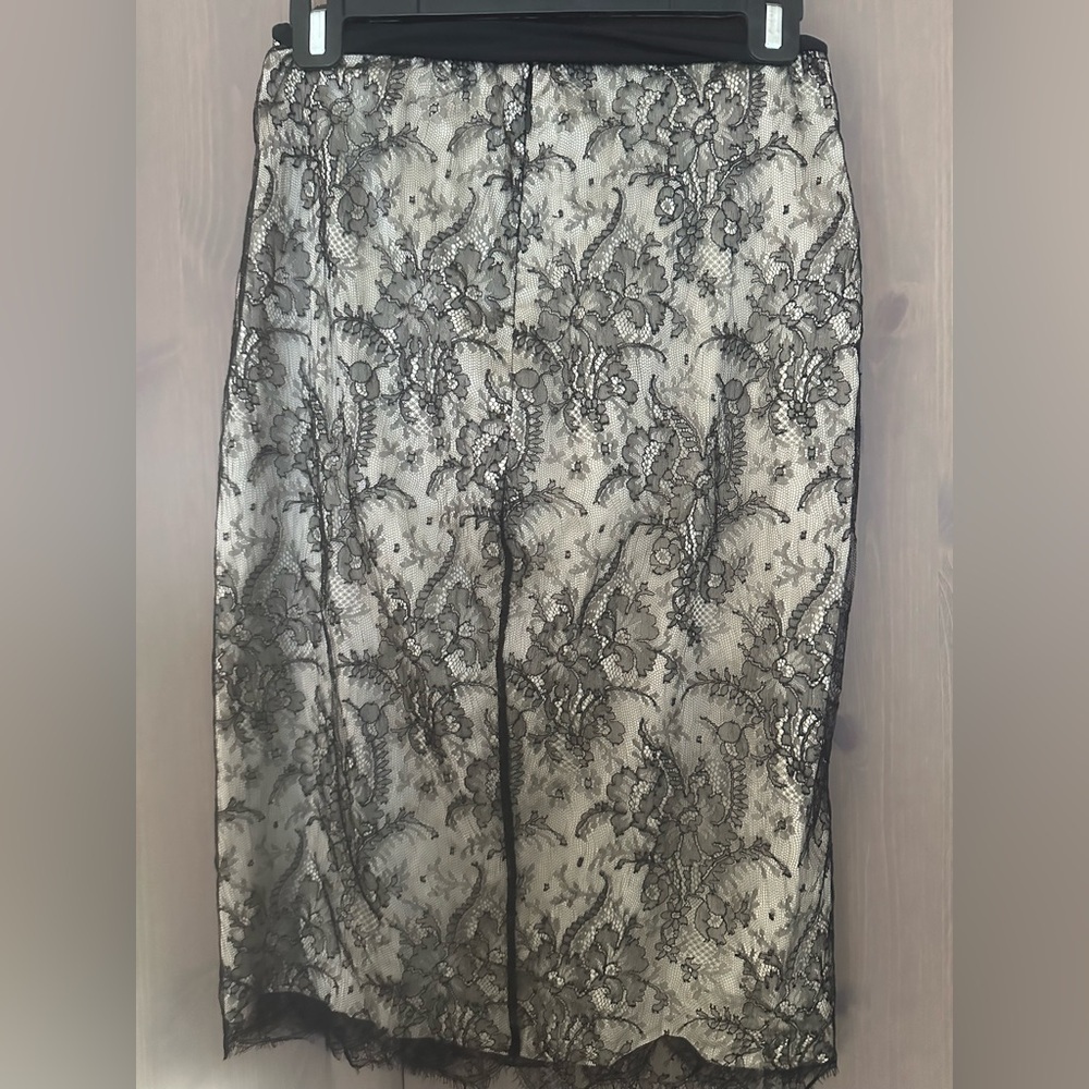 Wolford Black Lace Pencil Skirt with shapewear - Picture 2 of 5